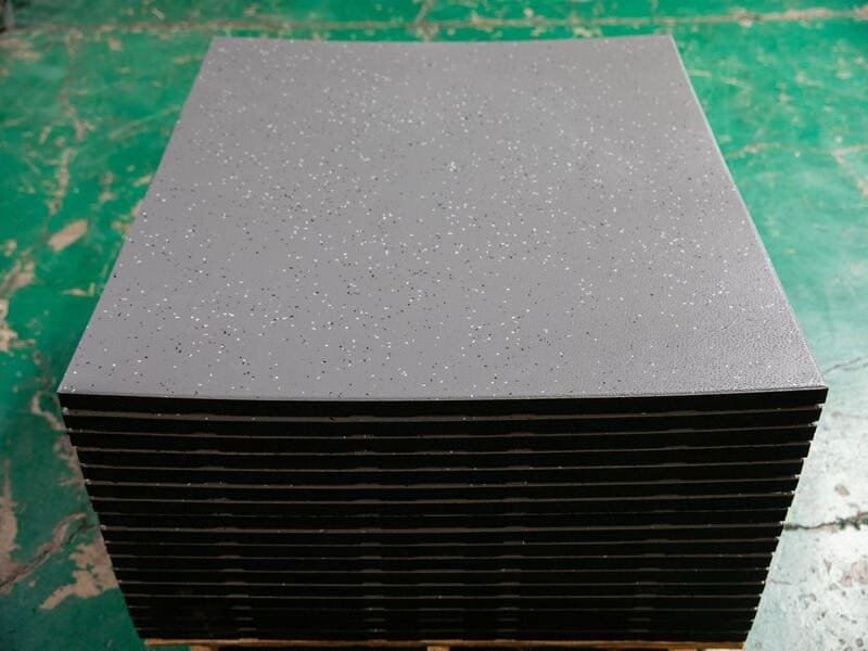 slip resistance testing on matte rubber flooring